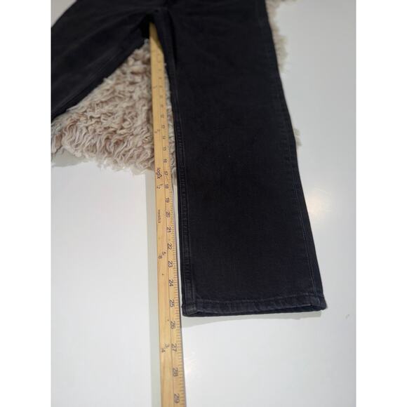 H & M women’s New slim straight regular fit high waisted ankle black jeans - Picture 8 of 16